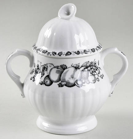 Old Orchard Sugar Bowl & Lid by Alfred Meakin