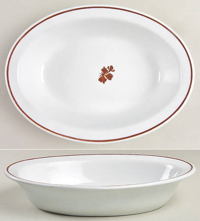 Tea Leaf 10" Oval Vegetable Bowl
