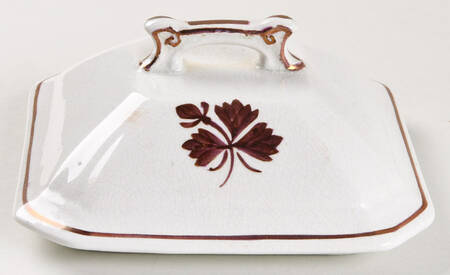 Tea Leaf Lid for Square Butter