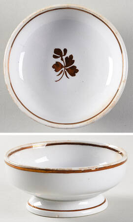 Tea Leaf Footed Nut Dish