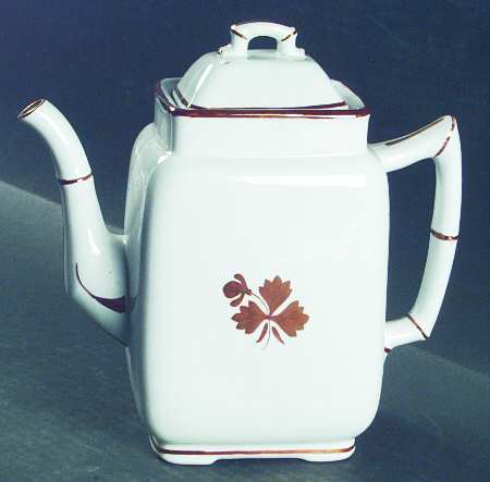 Tea Leaf Coffee Pot & Lid