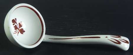 Tea Leaf Gravy Ladle Solid Piece