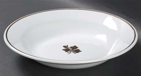 Tea Leaf Rim Soup Bowl