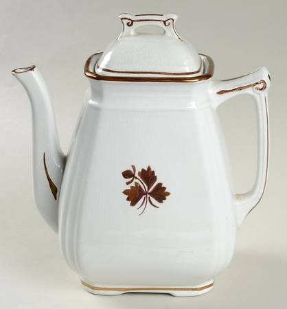 Tea Leaf Coffee Pot & Lid