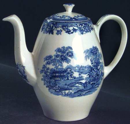 Tonquin Blue Coffee Pot & Lid