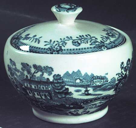 Tonquin Blue Mini Sugar Bowl & Lid