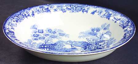 Tonquin Blue 8" Oval Vegetable Bowl