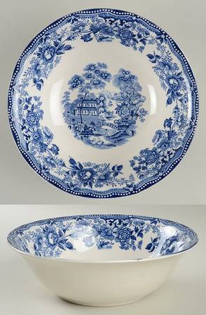 Tonquin Blue 8" Round Vegetable Bowl