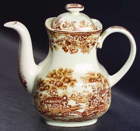 Tonquin Brown Coffee Pot & Lid