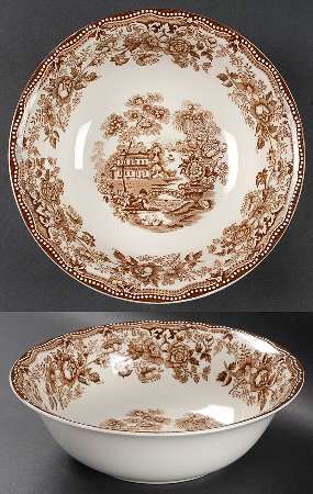 Tonquin Brown 8" Round Vegetable Bowl