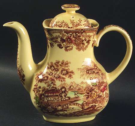 Tonquin Brown Multicolor Coffee Pot & Lid
