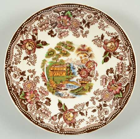 Tonquin Brown Multicolor Saucer