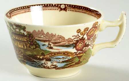Tonquin Brown Multicolor Flat Cup