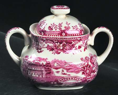 Tonquin Pink Sugar Bowl & Lid