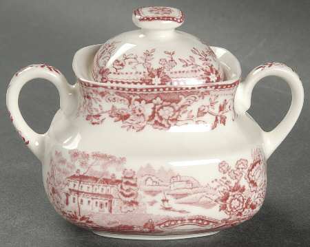 Tonquin Pink Sugar Bowl & Lid