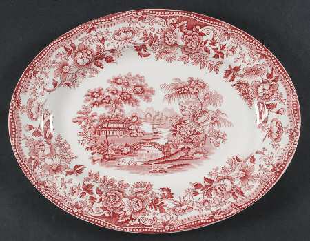 Tonquin Pink 12" Oval Serving Platter