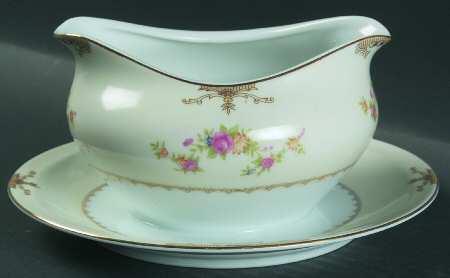 Ambassador Round Gravy Boat/Attached Underplate
