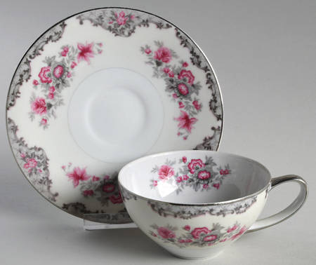 Corsage Flat Cup & Saucer Set