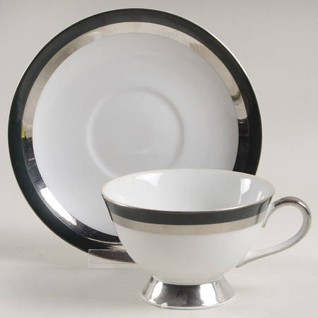 Footed Cup & Saucer Set
