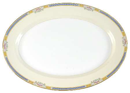 The Hampton 16" Oval Serving Platter by Meito
