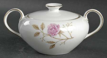 June Rose Sugar Bowl & Lid