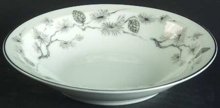Silver Pine Rim Fruit/Dessert (Sauce) Bowl