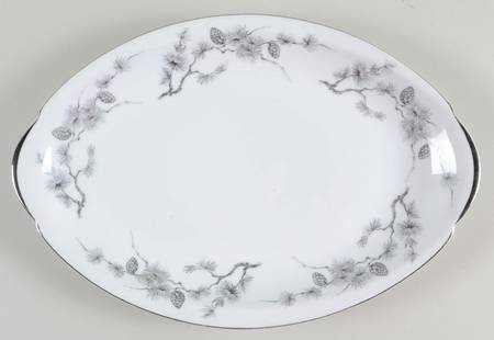 Silver Pine 14" Oval Serving Platter