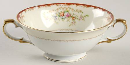 V2161 Footed Cream Soup Bowl