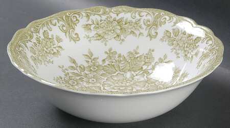 Avondale Green 8" Round Vegetable Bowl by J & G Meakin