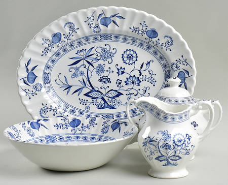 Blue Nordic 5 Piece Hostess Set by J & G Meakin