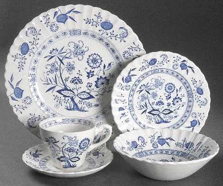 Blue Nordic 5 Piece Place Setting