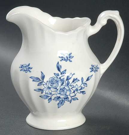 Chatsworth Blue Creamer by J & G Meakin