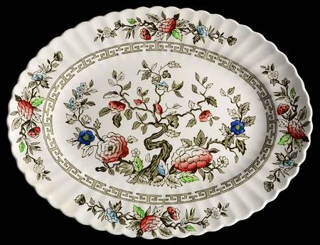 Kashmir 12" Oval Serving Platter by J & G Meakin