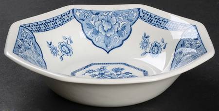 Old Pekin Blue Fruit/Dessert (Sauce) Bowl by J & G Meakin