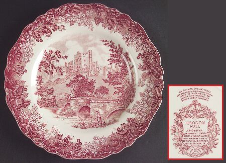 Romantic England Red (Shield-No Dishwash Marking) by J &amp; G Meakin