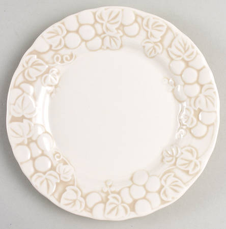 Antique Grape White Salad Plate