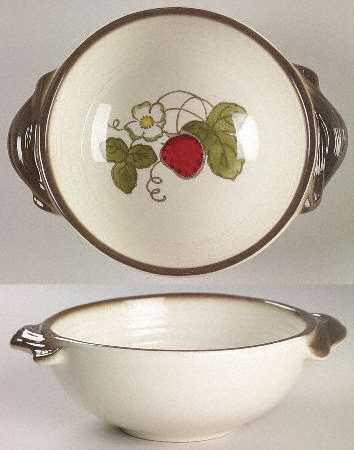 California Strawberry Lugged Cereal Bowl