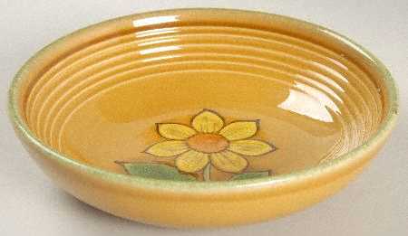 Dahlia Gold Coupe Soup Bowl