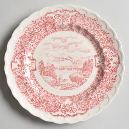 Early Days Pink Salad Plate