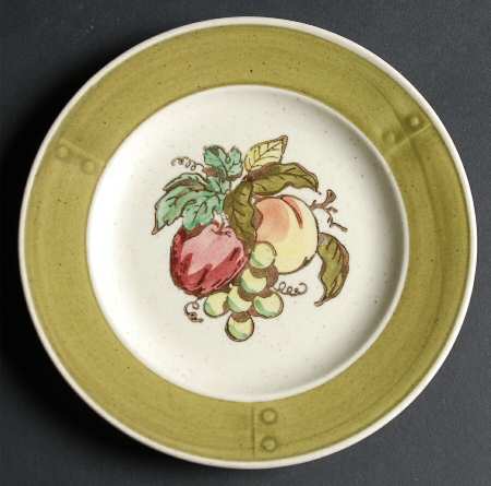 Provincial Fruit Green Bread & Butter Plate
