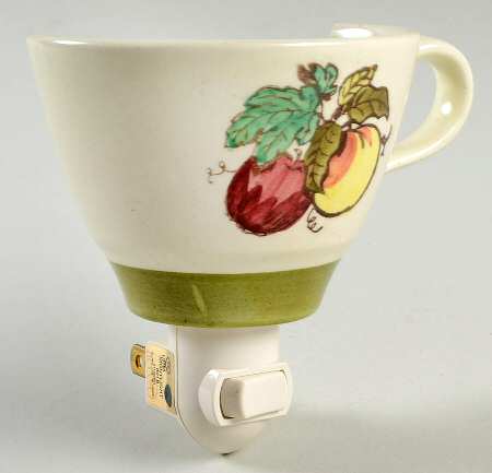 Provincial Fruit Green 1 5/8" + cup (H) Night Light/Cup HC