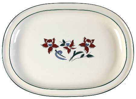 Touch of Elegance 12" Oval Serving Platter
