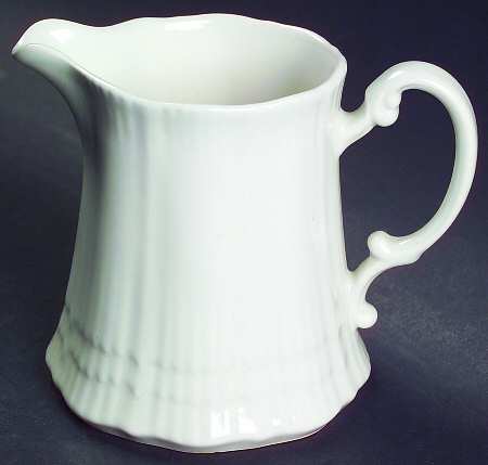Allura White Creamer by Mikasa