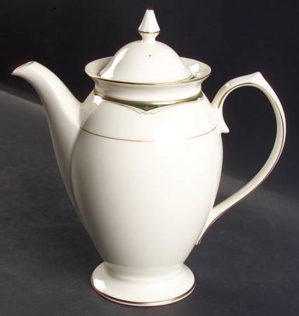 Ambassador Jade Coffee Pot & Lid by Mikasa