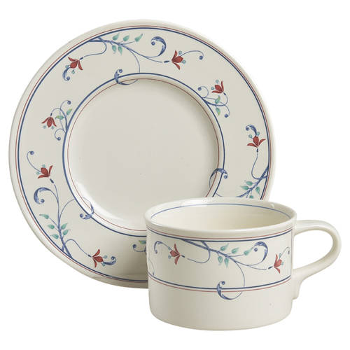 Annette Flat Cup & Saucer Set