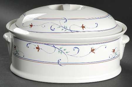 Annette Oval Covered Vegetable