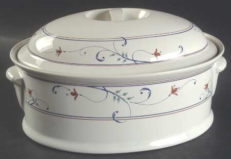 Annette 1.75 Quart Oval Covered Casserole