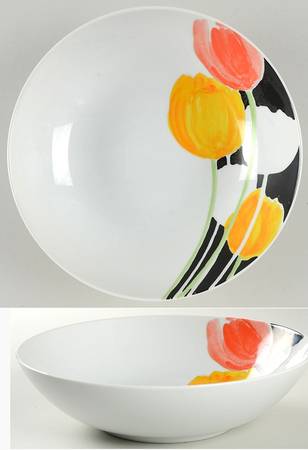 Art Deco 9" Round Vegetable Bowl