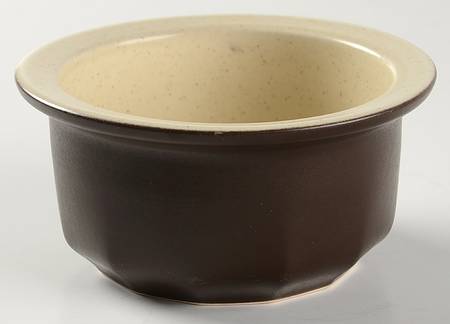 Bark Brown Round Butter No Lid