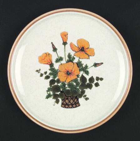 Basket of Poppies Salad Plate